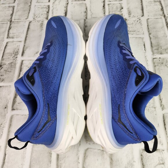Hoka One One Bondi 8 Women's Sz 10 B Blue Running Walk Gym Athletic Comfort Shoe - Picture 7 of 10
